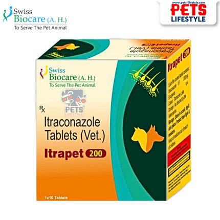 Itrapet Itraconazole 100 mg & 200 mg | Effective Antifungal for Dogs & Cats