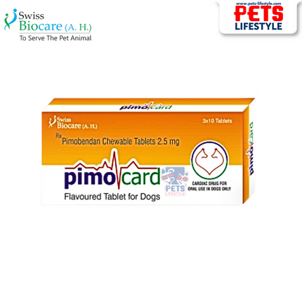 PIMOCARD – Pimobendan Chewable Tablets for Canine Heart Care (2.5mg / 5mg / 10mg) 3x10 Tablets