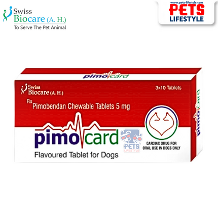 PIMOCARD – Pimobendan Chewable Tablets for Canine Heart Care (2.5mg / 5mg / 10mg) 3x10 Tablets