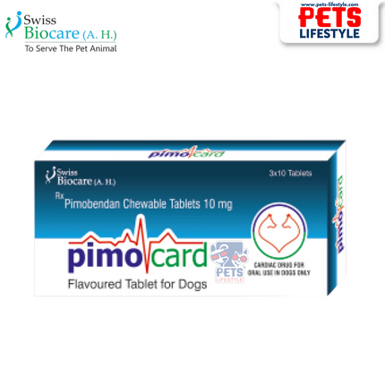 PIMOCARD – Pimobendan Chewable Tablets for Canine Heart Care (2.5mg / 5mg / 10mg) 3x10 Tablets