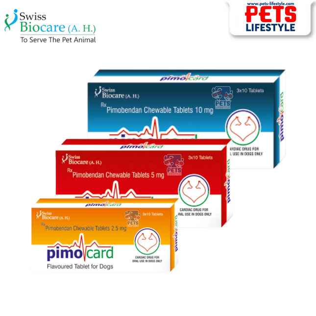 PIMOCARD – Pimobendan Chewable Tablets for Canine Heart Care (2.5mg / 5mg / 10mg) 3x10 Tablets
