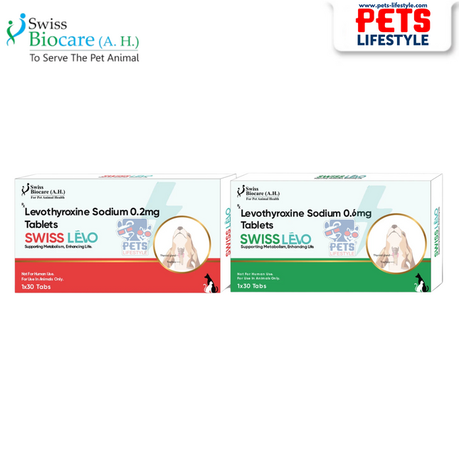 Swiss Lèvo – Levothyroxine Supplement for Hypothyroidism in Dogs & Cats (0.2 mg | 0.6 mg)