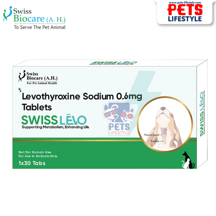 Swiss Lèvo – Levothyroxine Supplement for Hypothyroidism in Dogs & Cats (0.2 mg | 0.6 mg)