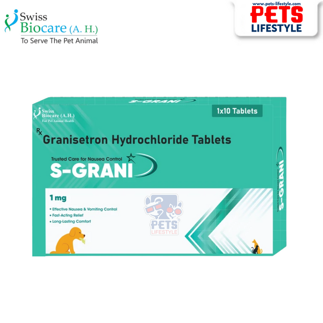 S-GRANI Tablets – Granisetron 1 mg Antiemetic for Nausea & Vomiting (1 x 10 tablets)