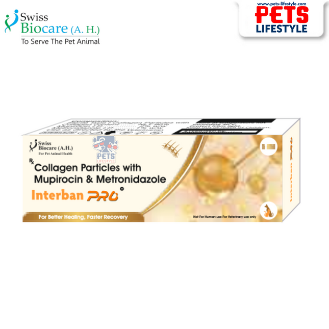 Interban Pro (Advanced Wound Healing Gel with Collagen, Mupirocin & Metronidazole)