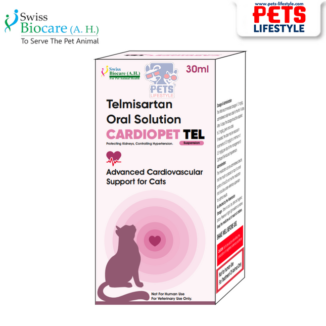 CARDIOPET TEL Suspension (30 ml) Hypertension & Kidney Support for Cats