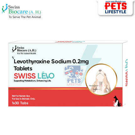 Swiss Lèvo – Levothyroxine Supplement for Hypothyroidism in Dogs & Cats (0.2 mg | 0.6 mg)