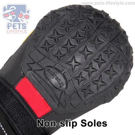 Truelove  Dog Boots – Waterproof Dog Shoes , Non-Slip Paw Protection ( 4 SHOES )