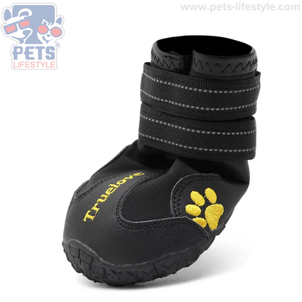 Truelove  Dog Boots – Waterproof Dog Shoes , Non-Slip Paw Protection ( 4 SHOES )