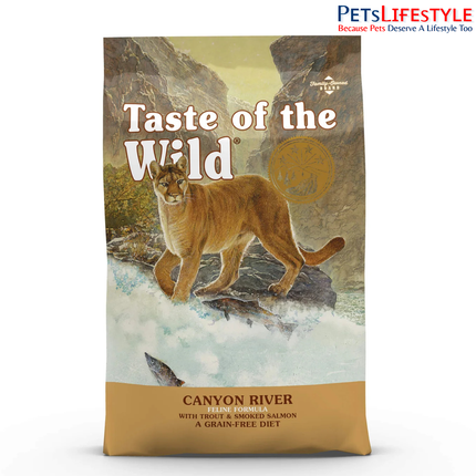 Taste of the Wild Canyon River Trout and Smoked Salmon Dry Cat Food Bag