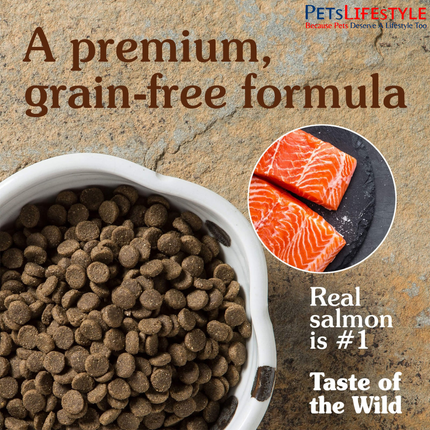 Taste of the Wild Pacific Stream grain free salmon kibble texture