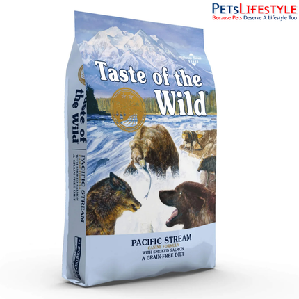 Taste of the Wild Pacific Stream ingredients and guaranteed analysis chart