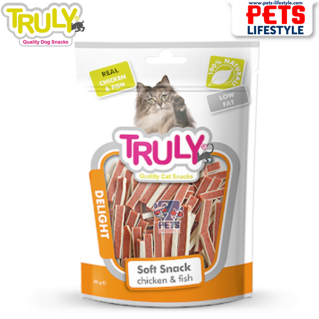 Truly Delight Soft Snack – Chicken & Fish (50g)