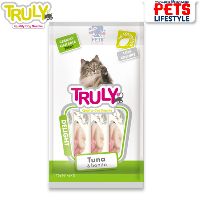 Truly Tuna & Bonito – Creamy Lickable Treats for Cats
