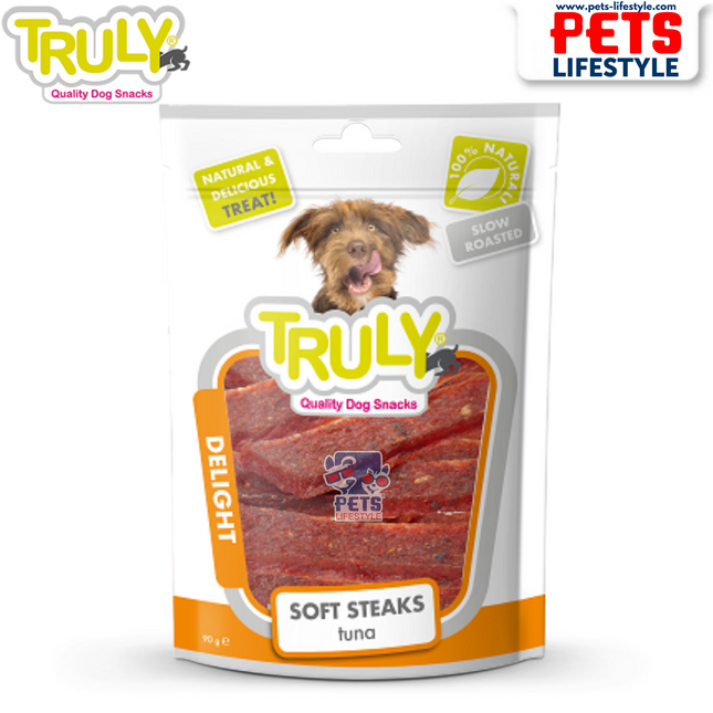 Truly Tuna Steak Soft Steaks – Dog Snacks 90g