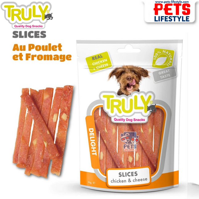 Truly Chicken & Cheese Slices – Dog Snacks