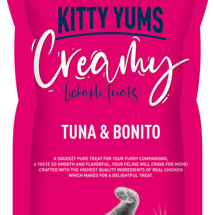 Kitty Yums Lickable Creamy Tuna & Bonito Treat for Cats 80g