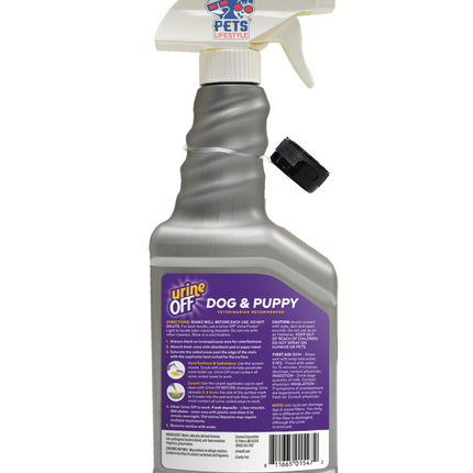 Urine Off Dog & Puppy Urine Stain & Odor Remover Enzyme-Based Cleaner | 500ml Spray