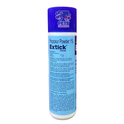MANKIND Extick Anti Tick,Antifungal Dog Powder 100 gm Deodorizer  (100 g)