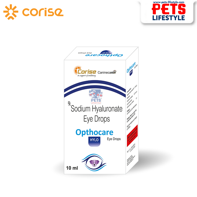 Opthocare HYLO 10ml (Sodium Hyaluronate 0.1%)  Soothing Eye Drops for Dry Eyes & Corneal Healing