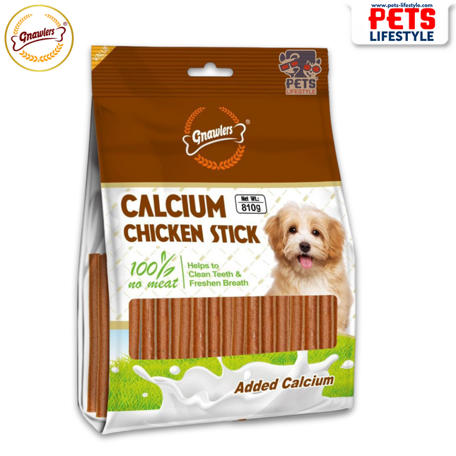 Gnawlers Calcium Chicken Stick – Soft Dental Chews for Dogs 810G