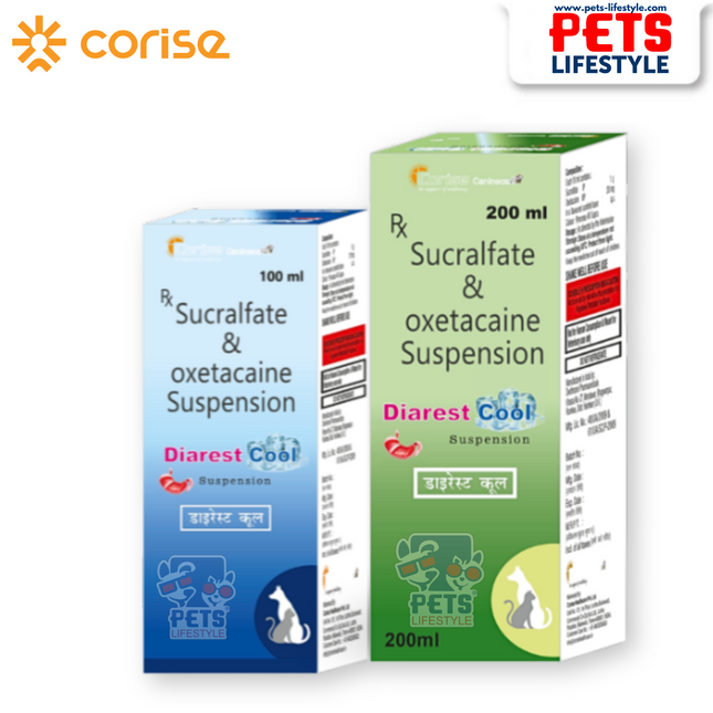 Diarest COOL Syrup for  Gastrointestinal Care with Sucralfate + Oxetacaine