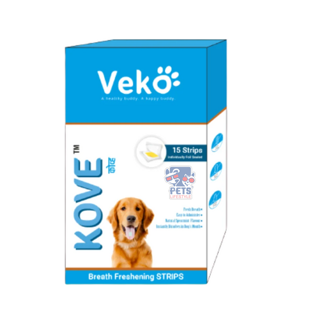 Veko Kove Breath Freshening Strips for Pets (15 Strips)