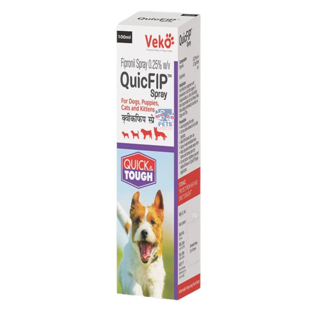 Veko QuicFIP Spray (Fipronil) for Dogs and Cats