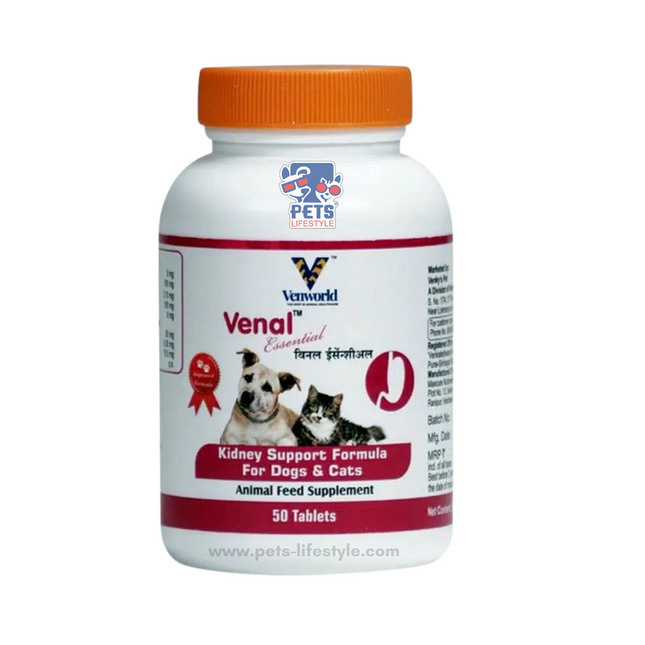 Venal Essential Tabs kidney Supports Formamul For Dogs & Cats (50 Tablets)