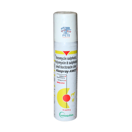 Vetoquinol Aluspray Awd Wound Care for Dogs and Cats Spray