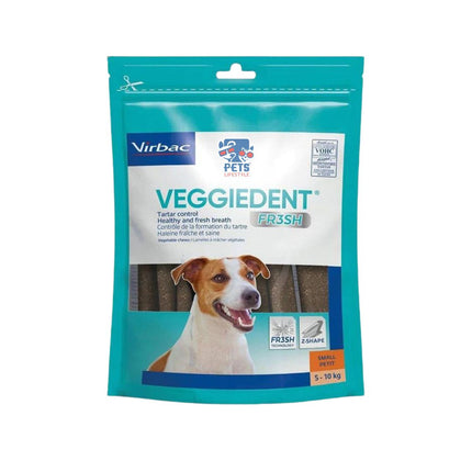 Virbac Veggiedent Oral Hygiene Vegetable Dog Chew Small