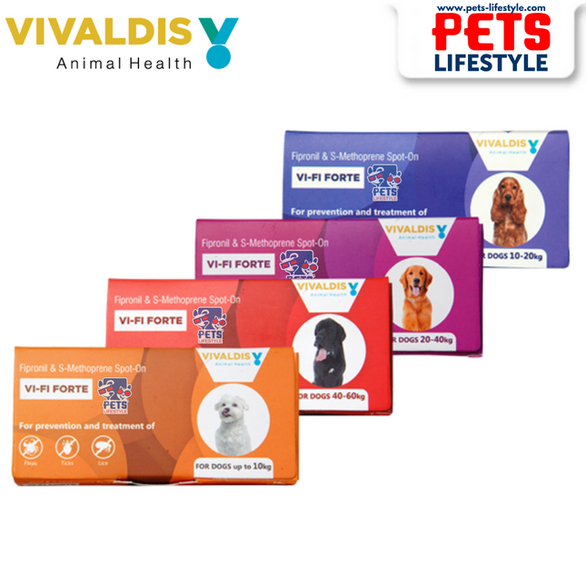 VIVALDIS VI-FI Forte Spot-On – Anti-Flea & Tick Solution for Pets