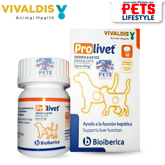 Vivaldis Prolivet Tablet for Medium Dogs and Cats (10 tablets)