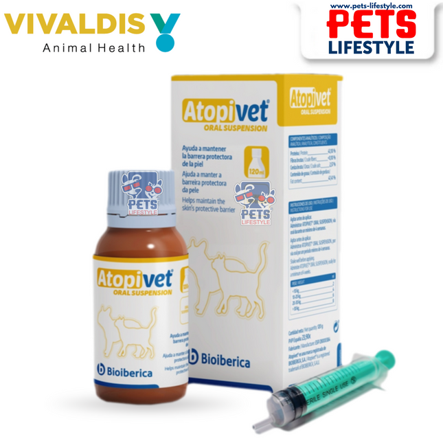 Vivaldis Atopivet Oral Suspension for dogs & cats, 120ml