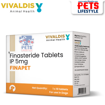 Vivaldis Finapet 5mg – Veterinary BPH Treatment for Male Dogs