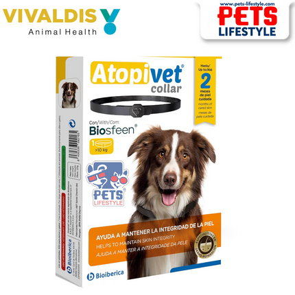 Vivaldis Atopivet Collar for Cats and Small,Medium and Large Dogs