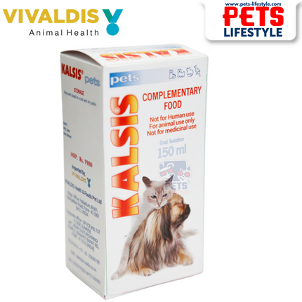 Vivaldis Kalsis Bone Health Supplement for Dogs & Cats – 150 ml