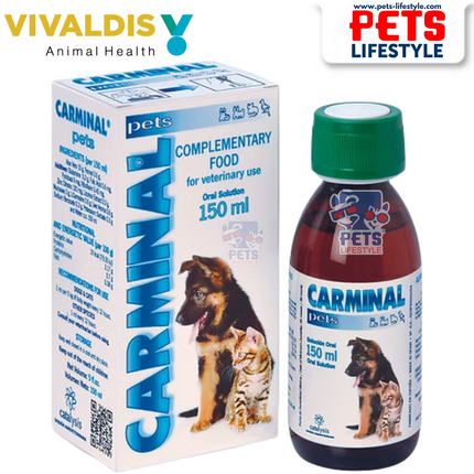 Vivaldis Carminal Digestive Relief Supplement for Dogs & Cats – 30 ml