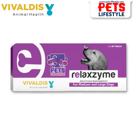 Vivaldis Relaxzyme Wound Healing Tablets for Medium & Large Dogs