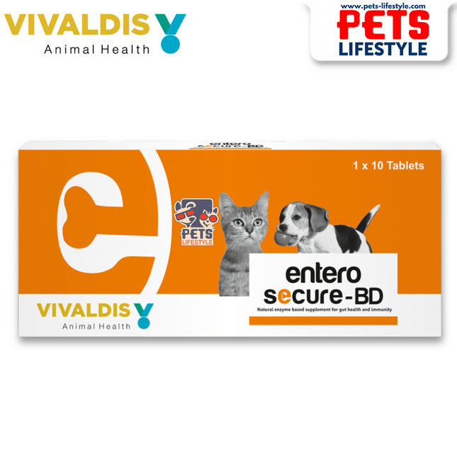 Vivaldis Entero Secure-BD Tablets for Dogs & Cats