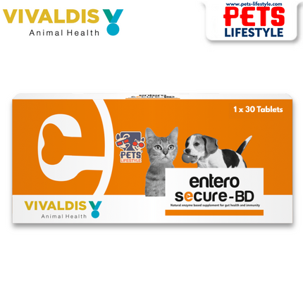 Vivaldis Entero Secure-BD Tablets for Dogs & Cats