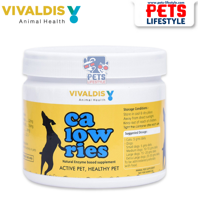 Vivaldis Calowries Powder for Dogs and Cats (150g)
