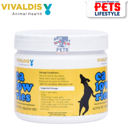 Vivaldis Calowries Powder for Dogs and Cats (150g)