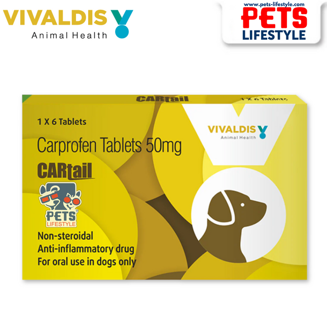 Vivaldis Cartail (Carprofen) 50mg Tablet for Dogs