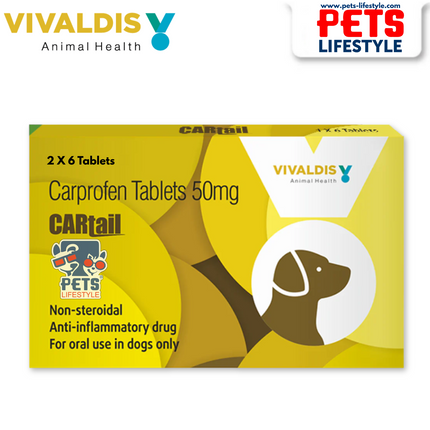 Vivaldis Cartail (Carprofen) 50mg Tablet for Dogs