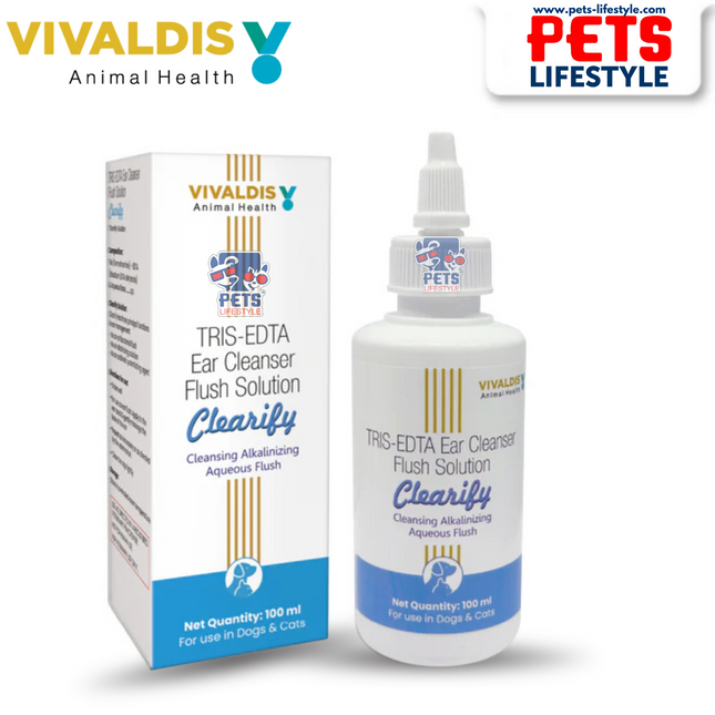 Vivaldis Clearify Ear Cleanser (Tris EDTA) for Dogs & Cats (100ml)