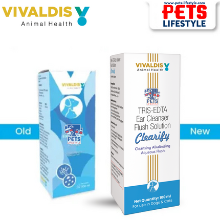 Vivaldis Clearify Ear Cleanser (Tris EDTA) for Dogs & Cats (100ml)