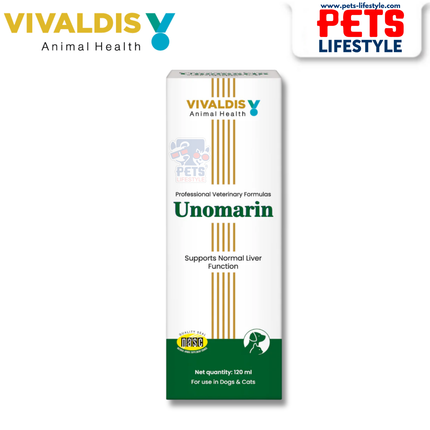 Vivaldis Unomarin Syrup Liver Support for Dogs and Cats