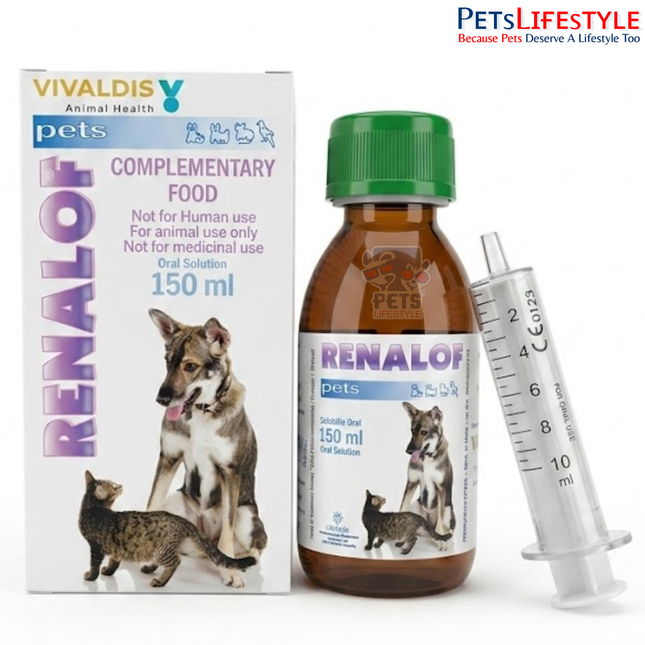 Vivaldis Renalof Pet Syrup 150ml bottle