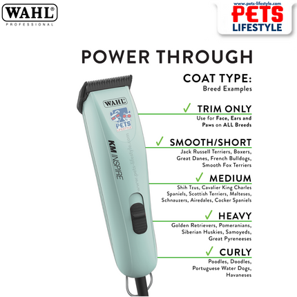 Wahl KM Inspire Trimmer – Professional Corded Animal Clipper